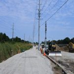 Premium Way (Looking East) – Preparation for Multi-use Path Paving